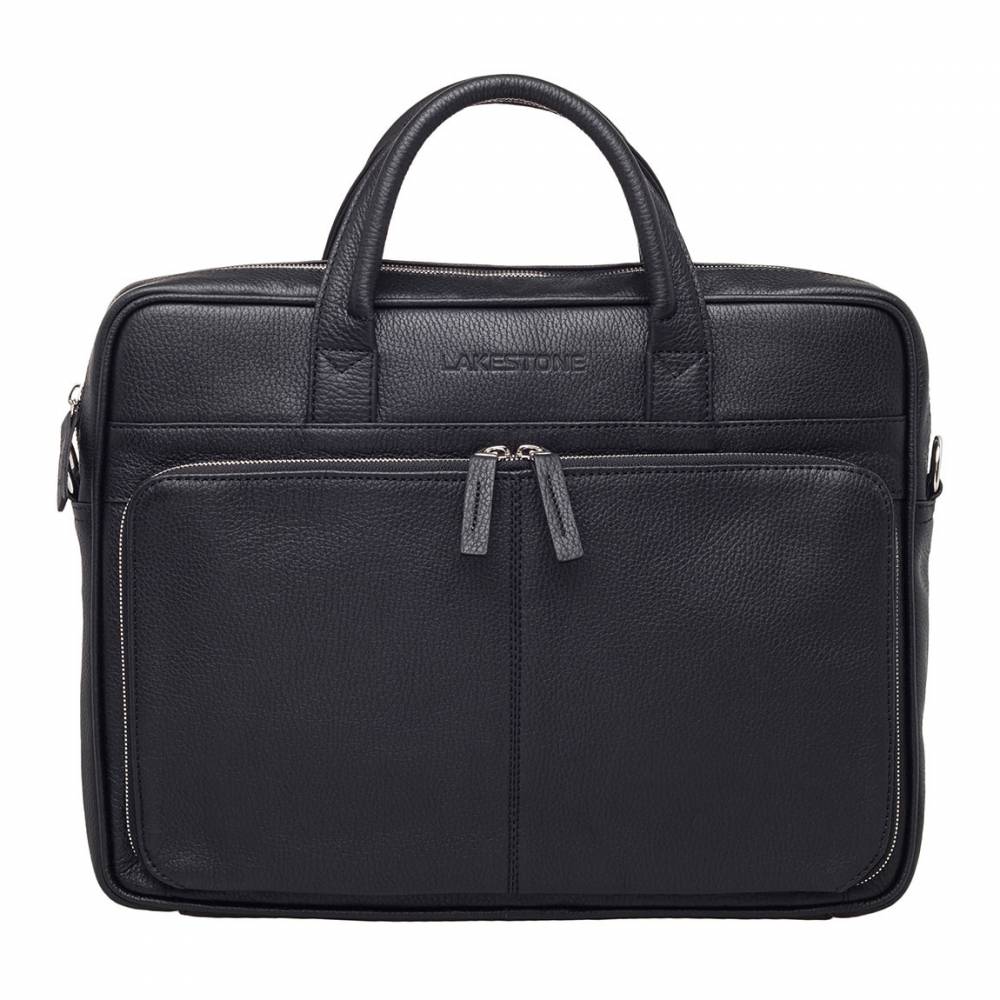 Деловая сумка Elberton Black Деловая сумка Elberton Black<p>Очередной шедевр представлен на суд взыскательных зрителей. Этот аксессуар по праву достоин восхищения, причем практически по всем пунктам. Сумка вместительная, но компактная, она пошита из натуральной кожи классического черного цвета. Вся фурнитура очень качественная и не подведет в самый неподходящий момент. Заметно, что над изделием потрудился дизайнер - строгие линии, отсутствие лишних деталей, вместительный передний карман, выполненный по типу накладного - все это создает очень благоприятное впечатление.&nbsp;Задняя стенка расстегивается для возможности крепления сумки на ручку чемодана, если пришлось отправиться в командировку или путешествие.&nbsp;</p><br>