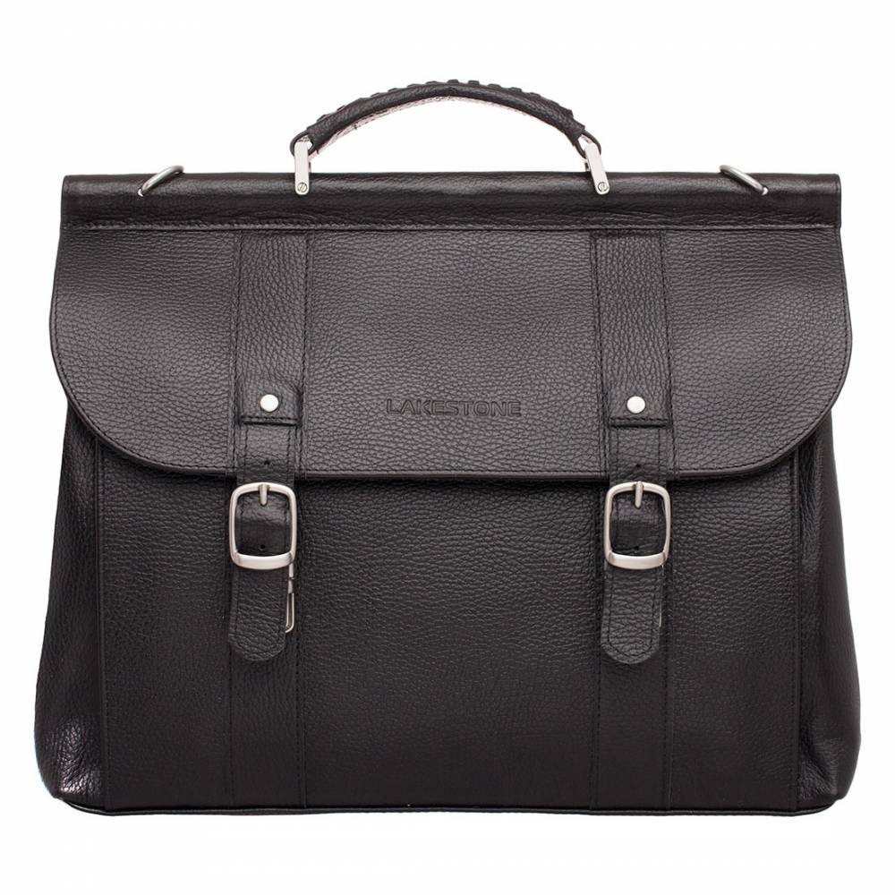 Портфель на саквояжной планке Garston Black