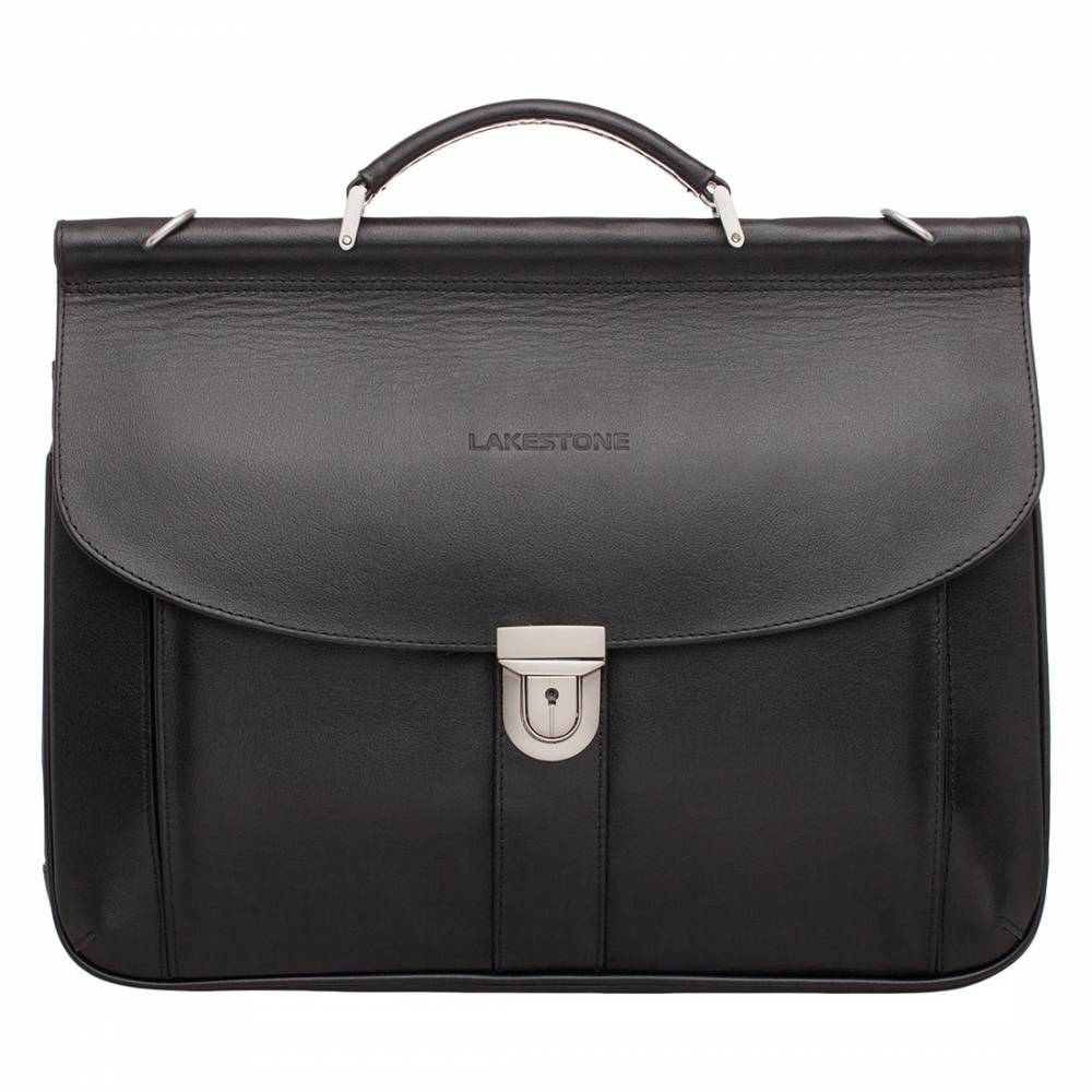 Портфель на саквояжной планке Hammond Black